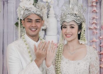 Febby Rastanty dan Drajad Djumantara Resmi Menikah di The Tribrata, Darmawangsa, Jakarta Selatan, pada Sabtu (9/11/2024). FOTO/Instagram/@febbyrastanty