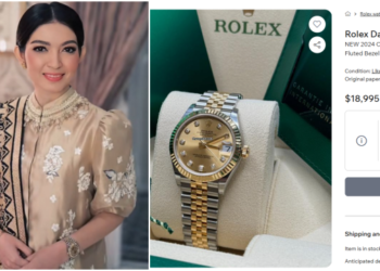 Selvi Ananda istri Wakil Presiden Gibran Rakabuming, saat mengenakan jam tangan rolex mewah. FOTO/Net. Ⓒ Hak cipta foto di atas dikembalikan sesungguhnya kepada pemilik foto