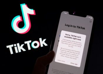 Pengguna TikTok di Amerika Serikat tak lagi bisa akses TikTok. FOTO/Chris Delmas/AFP. Ⓒ Hak cipta foto di atas dikembalikan sesungguhnya kepada pemilik foto