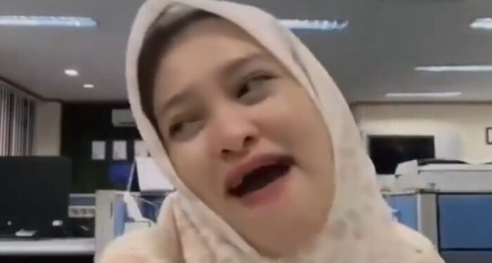 Karywan PT Timah Viral usai menghina honorer pakai BPJS Kesehatan melalui media sosial TikTok FOTOTangkapan layar