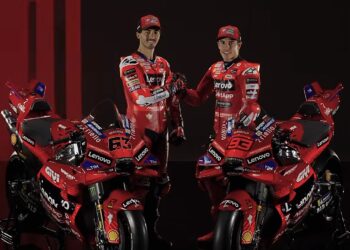 Pembalap MotoGp TIM Ducati Lenovo, Francesco Bagnaia dan Marc Marquez [FOTO: tangkaplayar/instagram/@ducaticorse]