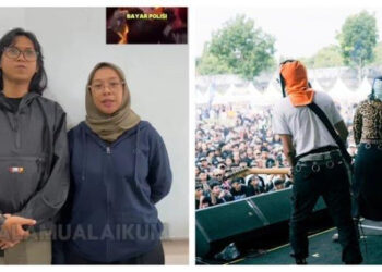 Ⓒ Hak cipta foto di atas dikembalikan sesungguhnya kepada pemilik foto [FOTO/Tangkapan layar Instagram Grup Sukatani dan fotografer @Noisaresip]