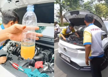 Tangkapan layar video viral warga Solo beli BBM jenis Pertamax eh tercampur air. [Platform X]/Ⓒ Hak cipta foto di atas dikembalikan sesungguhnya kepada pemilik foto.