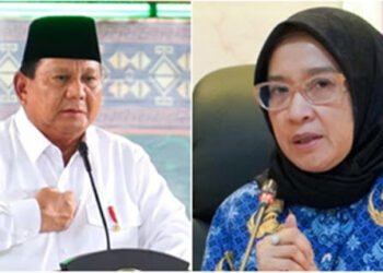 Kolase foto Presiden Prabowo Subianto dan Menteri PANRB Rini Widyantini/RMOL / Ⓒ Hak cipta foto di atas dikembalikan sesungguhnya kepada pemilik foto.