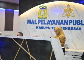 Mal Pelayanan Publik (MPP) Aceh Besar yang berlokasi di Gedung MPP, Lambaro, Kecamatan Ingin Jaya, Aceh Besar