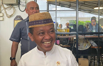 Menteri Energi dan Sumber Daya Mineral (ESDM) Bahlil Lahadalia. (Foto: Maria Trisnawati/VOI) Ⓒ Hak cipta foto di atas dikembalikan sesungguhnya kepada pemilik foto.