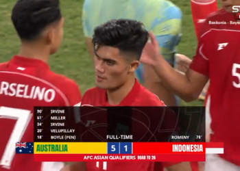 Hasil Kualifikasi Piala Dunia Australia vs Indonesia: Garuda Keok 1-5