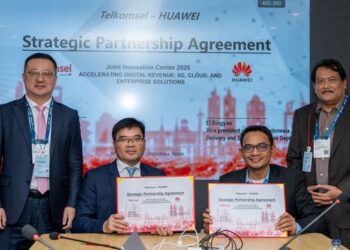 Kemitraan strategis Telkomsel dan Huawei ini bertujuan mengeksplorasi peluang pertumbuhan bersama dan menciptakan nilai bisnis baru, khususnya di bidang 5G, Cloud, dan Solusi Enterprise. (Foto: arsip Telkomsel)