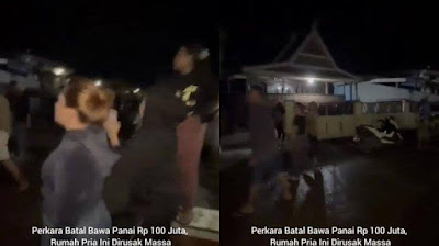 1000034372jpg KETIKKABARcom Uang Panai Rp100 Juta Tak Dipenuhi Rumah Warga jadi Sasaran Amukan Keluarga Calon Istri