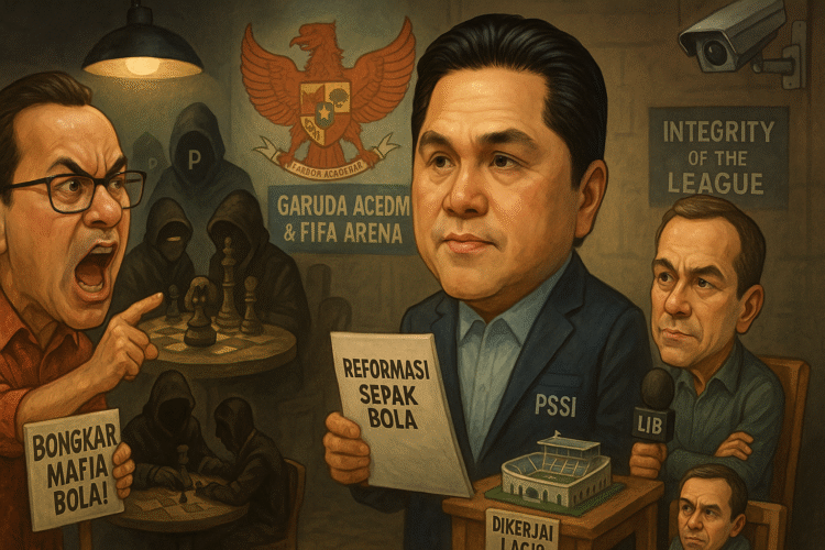 KETIKKABARcom Erick Thohir Tantang Bukti: Mafia Bola Harus Dibongkar, Bukan Hanya Dituding