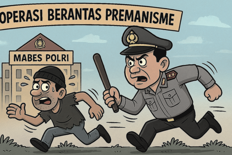 KETIKKABARcom Operasi Premanisme Dimulai, Polri Targetkan Jaringan Sampai Akar