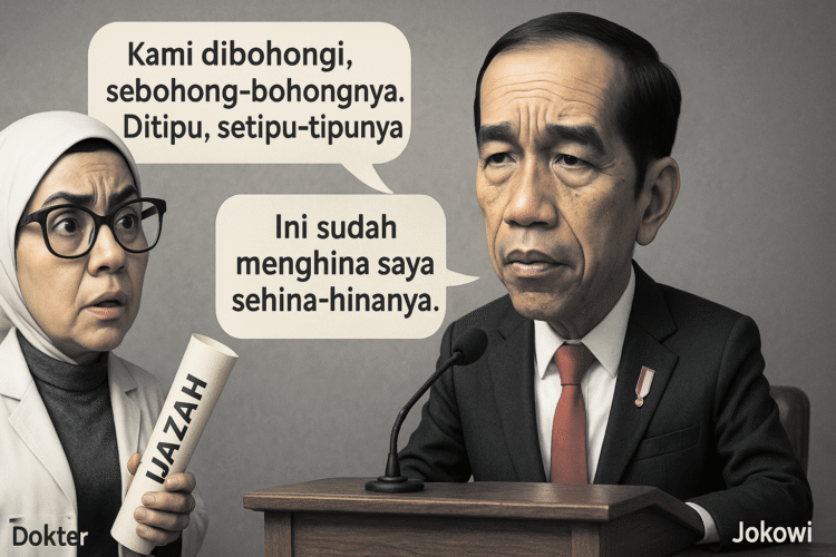 KETIKKABARcom Jokowi Merasa Terhina, Dokter Tifa: Kami Dibohongi Setipu-tipunya