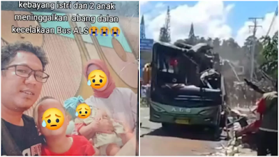 dadpng KETIKKABARcom Korban Bus ALS Riski Lubis dan 2 Balitanya Baru Pulang Melayat Ibunya di Kota Sidimpuan
