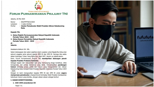 d5Bpd5Bpdpng KETIKKABARcom Argumentasi Purnawirawan TNI Usul Gibran Dimakzulkan Singgung Akun Fufufafa