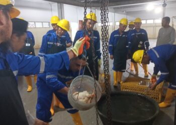 Pelatihan dan Sertifikasi Juru Sembelih Halal yang diselenggarakan oleh Bank Indonesia Provinsi Aceh, bersama Komite Daerah Ekonomi dan Keuangan Syariah (KDEKS) Aceh serta Dinas Peternakan Aceh. FOTO/Humas