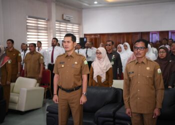 Sekretaris daerah Aceh, M. Nasir, membuka secara resmi pelatihan kepemimpinan administrator di lingkungan pemerintah aceh tahun 2025 di Aula BPSDM Aceh