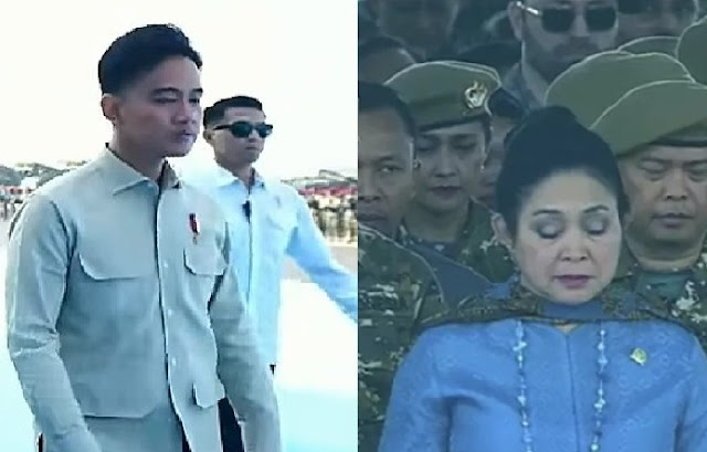 46070903144210082025Untitledjpg KETIKKABARcom Hanya Gibran dan Titiek yang Tak Pakai Seragam Loreng Militer