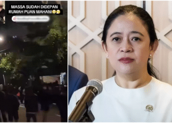 Rumah Ketua DPR RI Digeruduk Massa, "Woy Puan Keluar!"