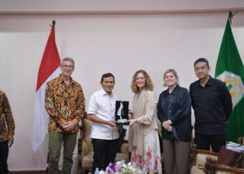 Wakil Gubernur Aceh, Fadhlullah, SE, menerima kunjungan Dubes Selandia Baru Giselle Larcombe Deputy Head Of Mission New Zealand Embassy di Rumah Dinas Wakil Gubernur, 23/09/2025