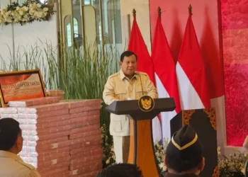 Presiden Prabowo memberikan sambutan saat pengembalian uang Rp 13 triliun / Foto:Ist