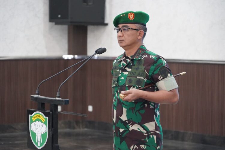 Pangdam IM Mayor Jenderal TNI Joko Hadi Susilo SIP memimpin acara laporan korps kenaikan pangkat bagi 61 Perwira Menengah Pamen di lingkungan Kodam IM periode 1 Oktober 2025
