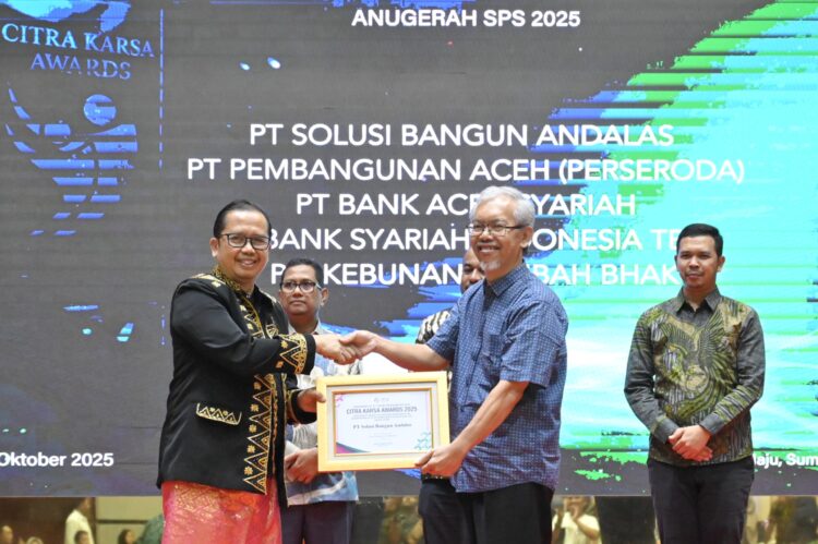 PT Solusi Bangun Andalas juga meraih Citra Karsa Award 2025 dari SPS Indonesia sebagai bentuk apresiasi untuk korporasi dengan inisiatif yang mendukung kemajuan ekosistem media massa khususnya media lokal Penghargaan diserahkan oleh H Syamsudin H Sutarto Wakil Ketua Umum Bidang Organisasi Hukum SPS Indonesia dan diterima oleh General Manager PT Solusi Bangun Andalas R Adi Santosa di Aceh pada 20 Oktober 2025 KETIKKABARcom PT Solusi Bangun Andalas juga meraih Citra Karsa Award 2025 dari SPS Indonesia sebagai bentuk apresiasi untuk korporasi dengan inisiatif yang mendukung kemajuan ekosistem media massa khususnya media lokal Penghargaan diserahkan oleh H Syamsudin H Sutarto Wakil Ketua Umum Bidang Organisasi Hukum SPS Indonesia dan diterima oleh General Manager PT Solusi Bangun Andalas R Adi Santosa di Aceh pada 20 Oktober 2025