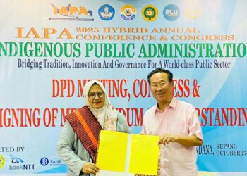 Prodi IAN menandatangani Memorandum of Agreement MoA dengan Global EPolicy and EGovernment Institute GEPEI Sungkyunkwan University Korea Selatan di Kupang Nusa Tenggara Timur pada Selasa 28 Oktober 2025 KETIKKABARcom Prodi IAN menandatangani Memorandum of Agreement MoA dengan Global E Policy and E Government Institute GEPEI Sungkyunkwan University Korea Selatan di Kupang Nusa Tenggara Timur pada Selasa 28 Oktober 2025