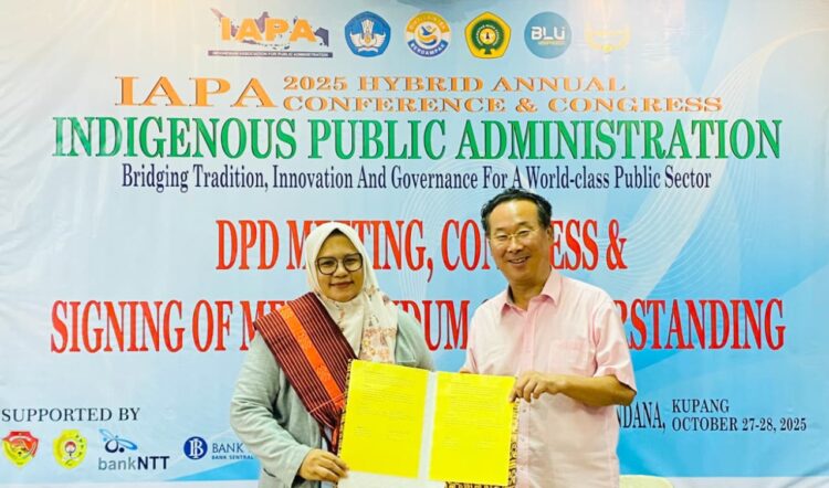 Prodi IAN menandatangani Memorandum of Agreement MoA dengan Global EPolicy and EGovernment Institute GEPEI Sungkyunkwan University Korea Selatan di Kupang Nusa Tenggara Timur pada Selasa 28 Oktober 2025 KETIKKABARcom Prodi IAN menandatangani Memorandum of Agreement MoA dengan Global E Policy and E Government Institute GEPEI Sungkyunkwan University Korea Selatan di Kupang Nusa Tenggara Timur pada Selasa 28 Oktober 2025