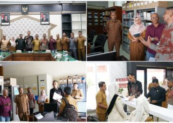 Sekretariat Dewan Perwakilan Rakyat Aceh (DPRA) menerima kunjungan Tim Monitoring dan Evaluasi (Monev) Keterbukaan Informasi Publik Tahun 2025 dari Komisi Informasi Aceh (KIA) pada Selasa (7/10).