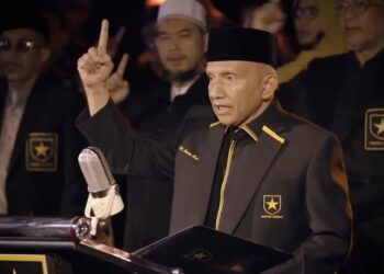 Amien Rais mendeklarasikan berdirinya Partai Ummat, Kamis (29/4/2021).(YouTube.com/Amien Rais Official)