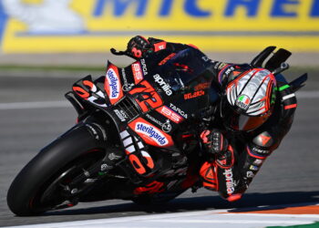 Pembalap Aprilia, Marco Bezzecchi/Ⓒ Hak cipta foto di atas dikembalikan sesungguhnya kepada pemilik foto