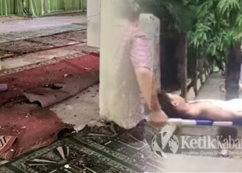 Durratul Irfana Peserta Cabang Khattil Qur'an Utusan Kabupaten Aceh Besar, Pasca Lomba di Gedung Tgk. Syiek Pante Geulima, Meureudu, Pidie Jaya, Kamis, , (06/11/2025). FOTO / MC ACEH BESAR./Foto: Kolase/KETIKKABAR.com/Ist