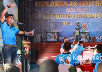 Kapolda Aceh Irjen Pol. Marzuki Ali Basyah membuka kegiatan Lomba Kopi Saring dalam rangka memperingati Hari Ulang Tahun (HUT) ke-80 Korps Brimob Polri yang diadakan di Taman Budaya, Setui Minggu 02/11/2025.Foto: Kolase/KETIKKABAR.com/HUMAS POLDA ACEH