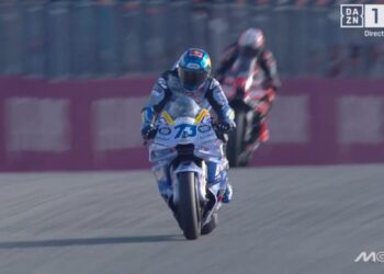 Alex Marquez berhasil keluar sebagai pemenang Sprint Race MotoGP Portugal 2025 yang digelar di Sirkuit Algarve, Portimao, pada Sabtu (8/11)/Foto: Tangkap Layar/KETIKKABAR.com