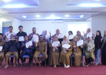 Dinas Sosial Aceh menggelar pelatihan inovatif untuk Pegawai Negeri Sipil (PNS) di lingkungan instansi tersebut, pada Rabu 19/11/2025.