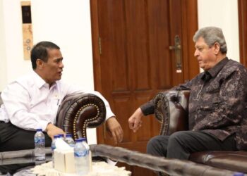 Menteri Pertanian (Mentan), Andi Amran Sulaiman bersama Duta Besar Palestina untuk Indonesia, Zuhair Al-Shun, di Jakarta, Kamis (30/10/2025) Foto: Biro Humas Kementan