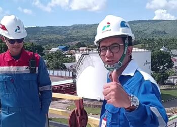 Ketua DPRK Banda Aceh, Irwansyah saat melakukan pengecekan di Terminal BBM Krueng Raya, pada Selasa, 02/12/2025./ FOTO: Tangkap Layar Instagram