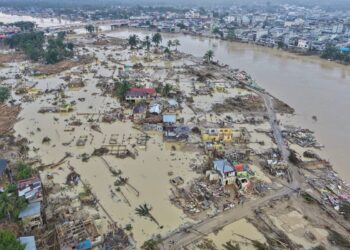 Foto Udara Kondisi Kerusakan di Aceh Tamiang akibat banjir bandang/ANTARA