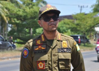 Kepala Satpol PP dan WH Aceh Besar, Muhajir SSTP MPA FOTO/ MC ACEH BESAR