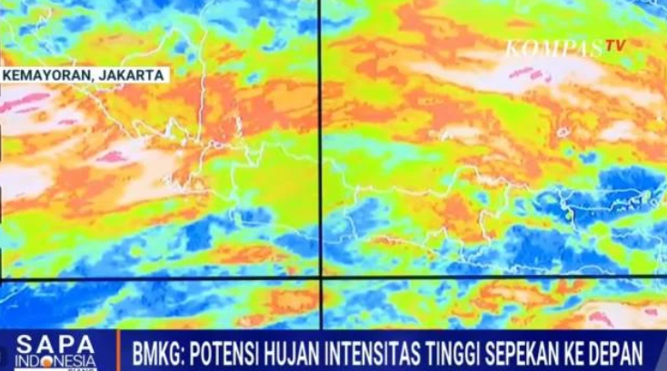 Badan Meteorologi Klimatologi dan Geofisika BMKG mengeluarkan peringatan dini terkait potensi cuaca ekstrem yang akan melanda sejumlah wilayah Indonesia selama sepekan ke depanFOTO Tangkap Layar Youtube Kompas TV KETIKKABARcom Badan Meteorologi Klimatologi dan Geofisika BMKG mengeluarkan peringatan dini terkait potensi cuaca ekstrem yang akan melanda sejumlah wilayah Indonesia selama sepekan ke depanFOTO Tangkap Layar Youtube Kompas TV