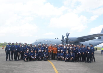 Penyambutan mahasiswa Politeknik Statistika STIS (Polstat STIS) dalam rangka percepatan pendataan wilayah terdampak bencana di Sumatra, Banda Aceh, Selasa (14/1). FOTO/Humas BPS Aceh.