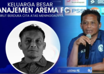 Asisten pelatih Arema FC, Abah Kuncoro meninggal dunia pada Minggu (18/1/2026)./FOTO: Kolase KETIKKABAR.com/Instagram