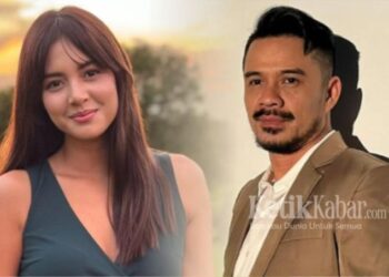 Aktor Roby Tremonti (kanan) kini menjadi sorotan publik setelah diduga sebagai sosok "Bobby" dalam buku Broken Strings karya Aurelie Moeremans (kiri)/(FOTO: Kolase KETIKKABAR.com/Instagram)
