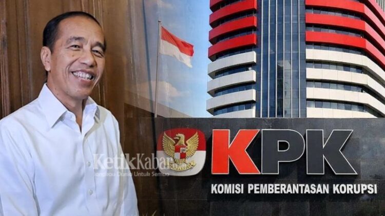 Mantan Presiden ke7 Joko Widodo Jokowi dan Ilustrasi Gedung KPKFOTO Kolase KETIKKABARcomIst KETIKKABARcom Mantan Presiden ke 7 Joko Widodo Jokowi dan Ilustrasi Gedung KPKFOTO Kolase KETIKKABARcomIst