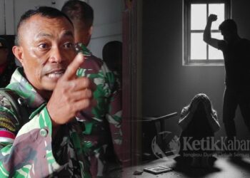 Pelda Christian Namo, Ayah dari almarhum Prada Lucky Namo, diamankan atas dugaan pelanggaran disiplin dan hukum militer terkait Kekerasan Dalam Rumah Tangga (KDRT)(FOTO: Kolase KETIKKABAR.com/Liputan6/Ilustrasi)