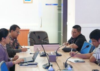 Suasana pertemuan Bupati Aceh Besar H Muharram Idris (Syech Muharram) dengan Kementerian Kelautan dan Perikanan (KKP) Republik Indonesia di Gedung Mina Bahari II Lantai 8, Kantor KKP RI, Jakarta, Jumat (30/1/2026). FOTO/ PROKOPIM PEMKAB ACEH BESAR