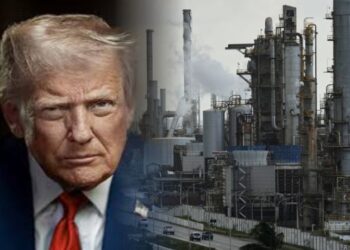 Presiden Amerika Serikat Donald Trump dan kilang minyak El Palito di Puerto Cabello, Venezuela/Foto: Kolase/KETIKKABAR.com/AP