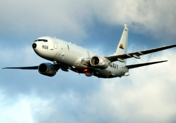 Pesawat pengintai anti-kapal selam Boeing P-8A Poseidon milik Amerika Serikat. FOTO: Image: US Navy/Mass Communication Specialist 3rd Class Daniel J. Meshel.