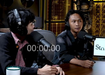 Fajar Sadboy klarifikasi insiden diludahi Indra Frimawan kala jadi bintang tamu dalam podcast Deddy Corbuzier. Ini bermula dari pertanyaan Amanda Manopo. (Foto: Tangkap Layar Youtube Podcast Deddy Corbuzier)