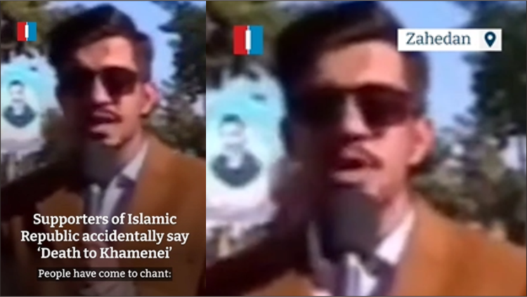 Seorang reporter TV Lokal Iran secara keliru menyerukan kematian pemimpin tertinggi Iran Ali Khamenei saat siaran langsung peringatan 47 tahun Revolusi Islam di Provinsi Sistan Baluchistan Rabu 112 waktu setempat